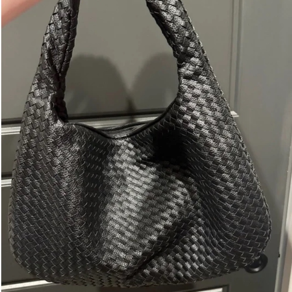 Woven Leather Tote